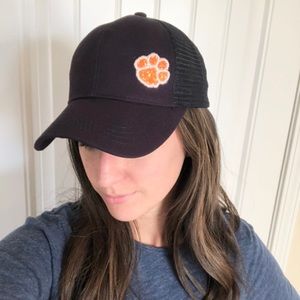 Authentic CC hat with Clemson paw print
